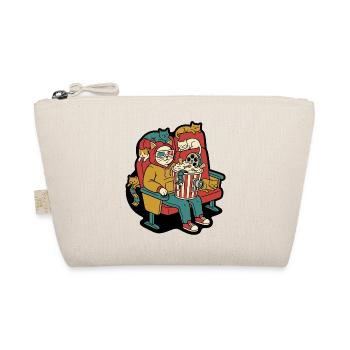 Cat Cinema Popcorn Lounge - Organic Pouch - nature - Front