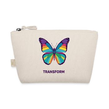 Regenbogengeometrischer Schmetterling - Bio-Täschchen - Natur - Vorne