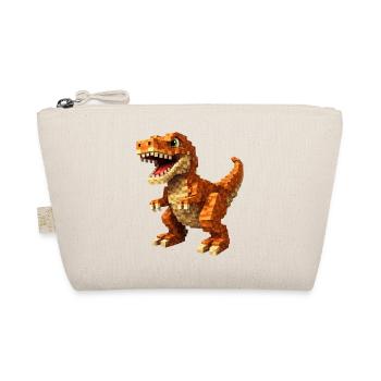 Orange Pixel-T-Rex - Trousse biologique - nature - Devant