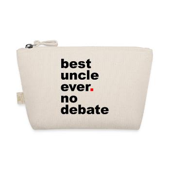 Best Uncle Slogan - Organic Pouch - nature - Front