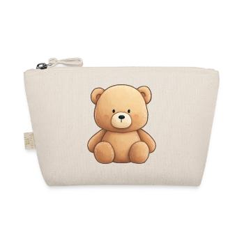 Nounours doux et réconfortant, ours en peluche  - Trousse biologique - nature - Devant