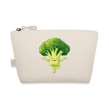 Kawaii Brokkoli Yoga Charme - Bio-Täschchen - Natur - Vorne