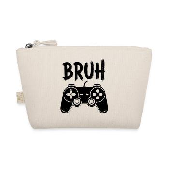 Bruh Gamepad Motif Gamer Gaming Gaming Gamer - Organic Pouch - nature - Front