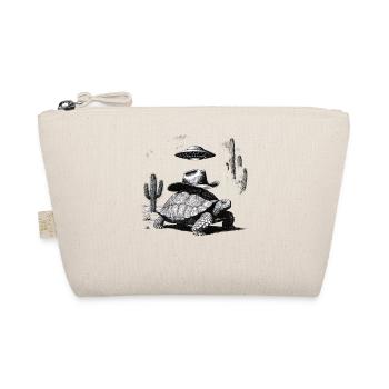 UFO Desert Design for Retro Lovers Women Men - Organic Pouch - nature - Front