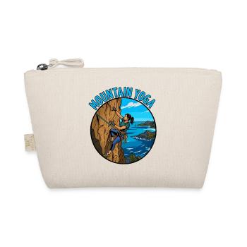 Mountain yoga on the cliffs - Organic Pouch - nature - Front