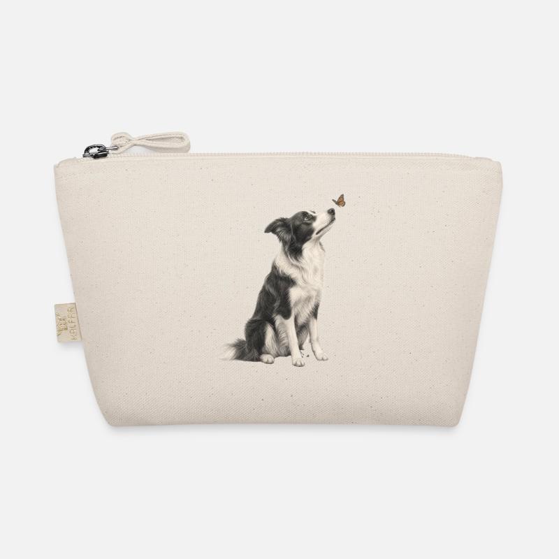 Chien Border Collie regardant un papillon Trousse biologique