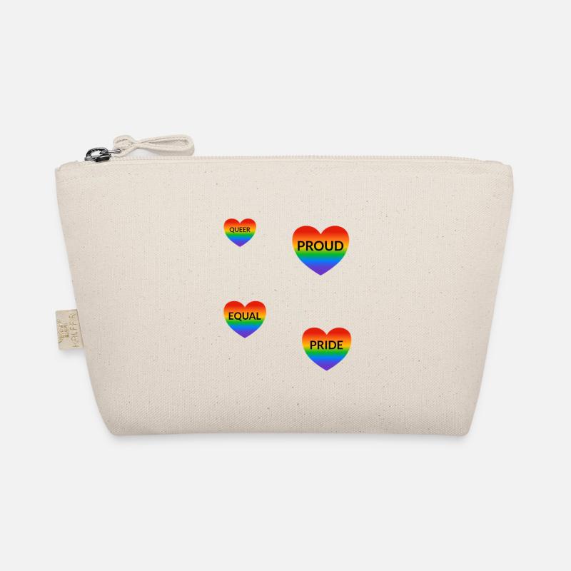 LGBT-Slogans stolz Regenbogenherzen Bio-Täschchen