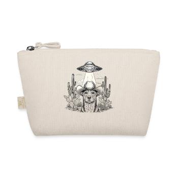 Cowboy Dog Sci Fi Desert Shirt - Organic Pouch - nature - Front