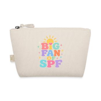SPF Sun Protection Fan Summer Sun - Organic Pouch - nature - Front