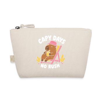 Capy Days No Rush Capybara - Bio-Täschchen - Natur - Vorne