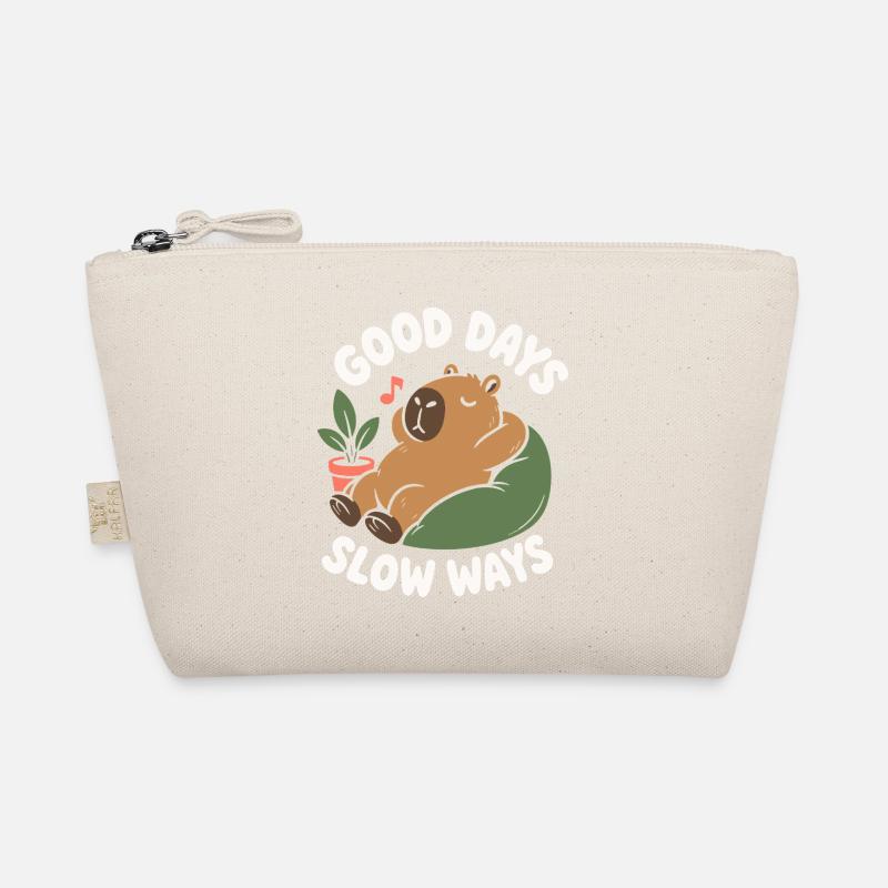 Good Days Slow Ways Capybara Organic Pouch