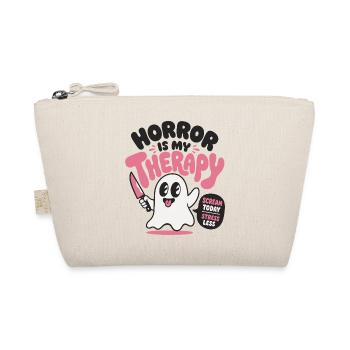 Horror Is My Therapy Ghost - Organic Pouch - nature - Front