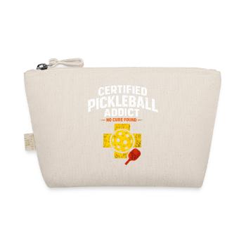 Pickleball Addict Badge - Organic Pouch - nature - Front