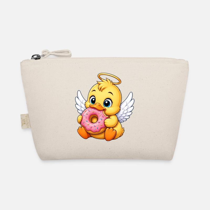 Auréole canard mignon avec ailes d’ange en beignet Trousse biologique