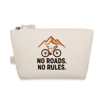 Bike No Roads No Rules - Bio-Täschchen - Natur - Vorne