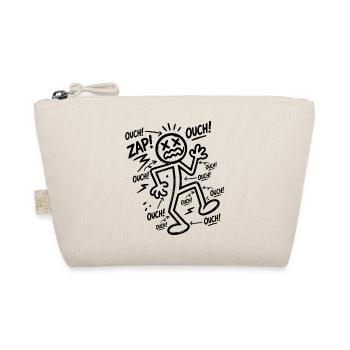 Elektroschock-Humor | Lustiges Elektriker-Geschenk - Bio-Täschchen - Natur - Vorne