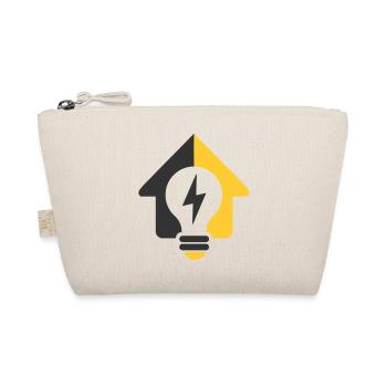Elektro Haus Glühbirne Logo - Bio-Täschchen - Natur - Vorne