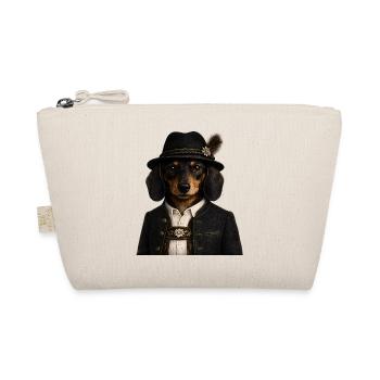 Black Forest Dachshund in Men's Costume - Organic Pouch - nature - Front
