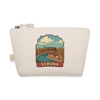 Verona Arena Italy Retro Travel Badge Sticker - Organic Pouch - nature - Front
