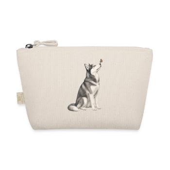 Croquis Husky sibérien avec papillon - Trousse biologique - nature - Devant