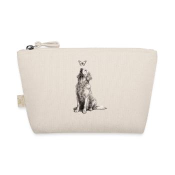 Esquisse de Golden Retriever avec papillon - Trousse biologique - nature - Devant