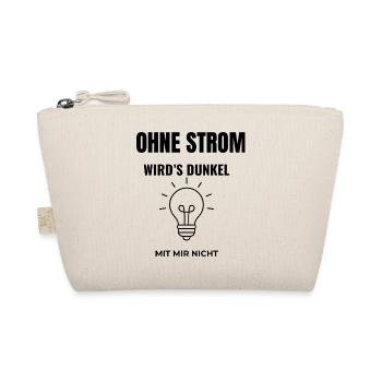 Without electricity it gets dark Electrician saying - Organic Pouch - nature - Front