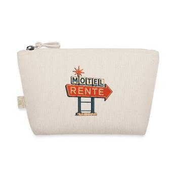 Motel Pension Neon Sign Retro - Organic Pouch - nature - Front