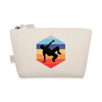 Gift idea for the hip-hop dancer with breakdancing - Organic Pouch - nature - Front