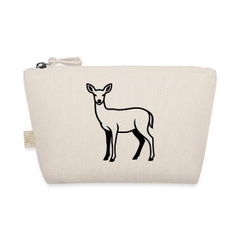 Deer Silhouette Hunter Hunting Club Forester Forest - Organic Pouch - nature - Front