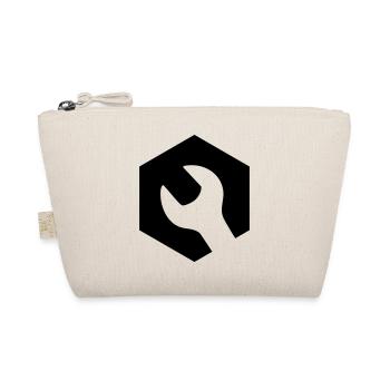 Mechanic Wrench Logo - Organic Pouch - nature - Front