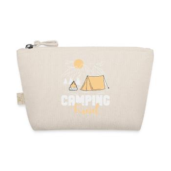 Camping Kind Zelt Zelten Camper Zeltlager - Bio-Täschchen - Natur - Vorne