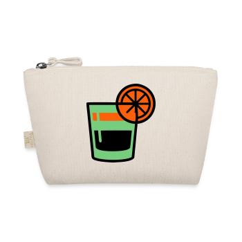 Cocktail Glass Logo - Organic Pouch - nature - Front