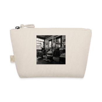 Vintage Barbershop Cat Retro Animal Crime - Organic Pouch - nature - Front