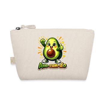 Cute Avocado Avo-can-do Motivational Pun - Organic Pouch - nature - Front