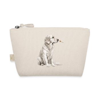 Golden Retriever Dragonfly Dog Motif for Dog Fans - Organic Pouch - nature - Front