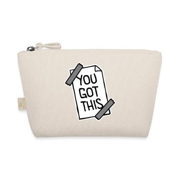 You Got This Motivierend Inspirierend Spruch Zitat - Bio-Täschchen - Natur - Vorne