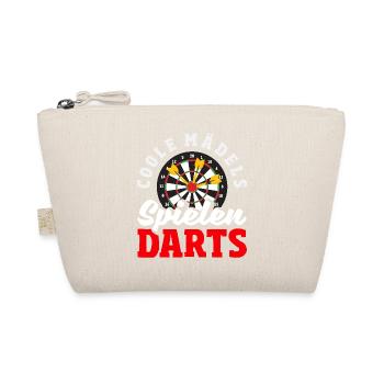 Funny Darts Sayings Darts Gifts - Organic Pouch - nature - Front