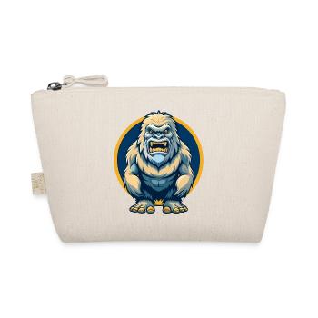 Yeti Kawaii Maskottchen-Cartoon-Charakter-Clipart-Logo - Bio-Täschchen - Natur - Vorne