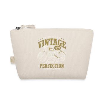 1976 Vintage Vintage Motorcycle Birthday Gift - Organic Pouch - nature - Front
