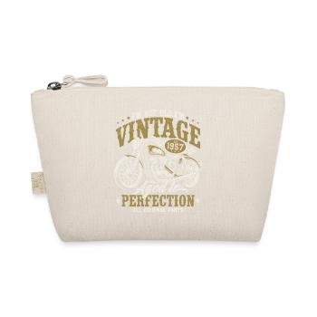 1957 Jahrgang Vintage Motorrad Geburtstag Geschenk - Bio-Täschchen - Natur - Vorne