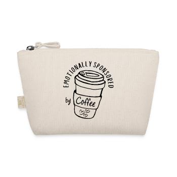 Emotionally Sponsored by Coffee Caffeine Addict - Organic Pouch - nature - Front