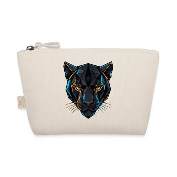 Geometrischer Panther - Bio-Täschchen - Natur - Vorne