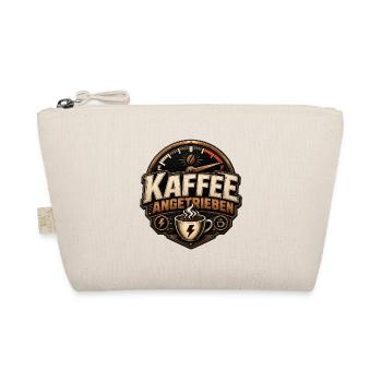 Kaffee angetrieben - Kaffee T-Shirt - Bio-Täschchen - Natur - Vorne