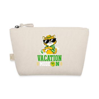 Vacation Mode On Cat Sunglasses Motif - Organic Pouch - nature - Front