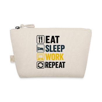 Icônes de répétition de Eat Sleep Work - Trousse biologique - nature - Devant