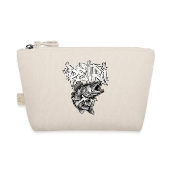 Zander Angler Graffiti Handschrift - Bio-Täschchen - Natur - Vorne