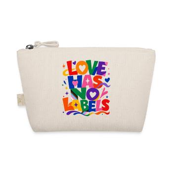 Love Has No Labels Spruch für Gay & Queer Fans - Bio-Täschchen - Natur - Vorne