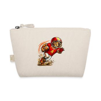 Cute Capybara Playing American Football - Organic Pouch - nature - Front