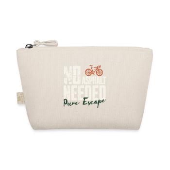 No Asphalt Needed | Gravel Bike - Organic Pouch - nature - Front