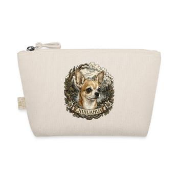 Chihuahua in vintage style with mountain landscape - Organic Pouch - nature - Front